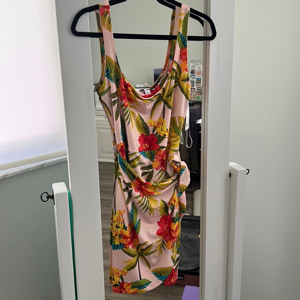 Hawaiian print dress by Bar 111